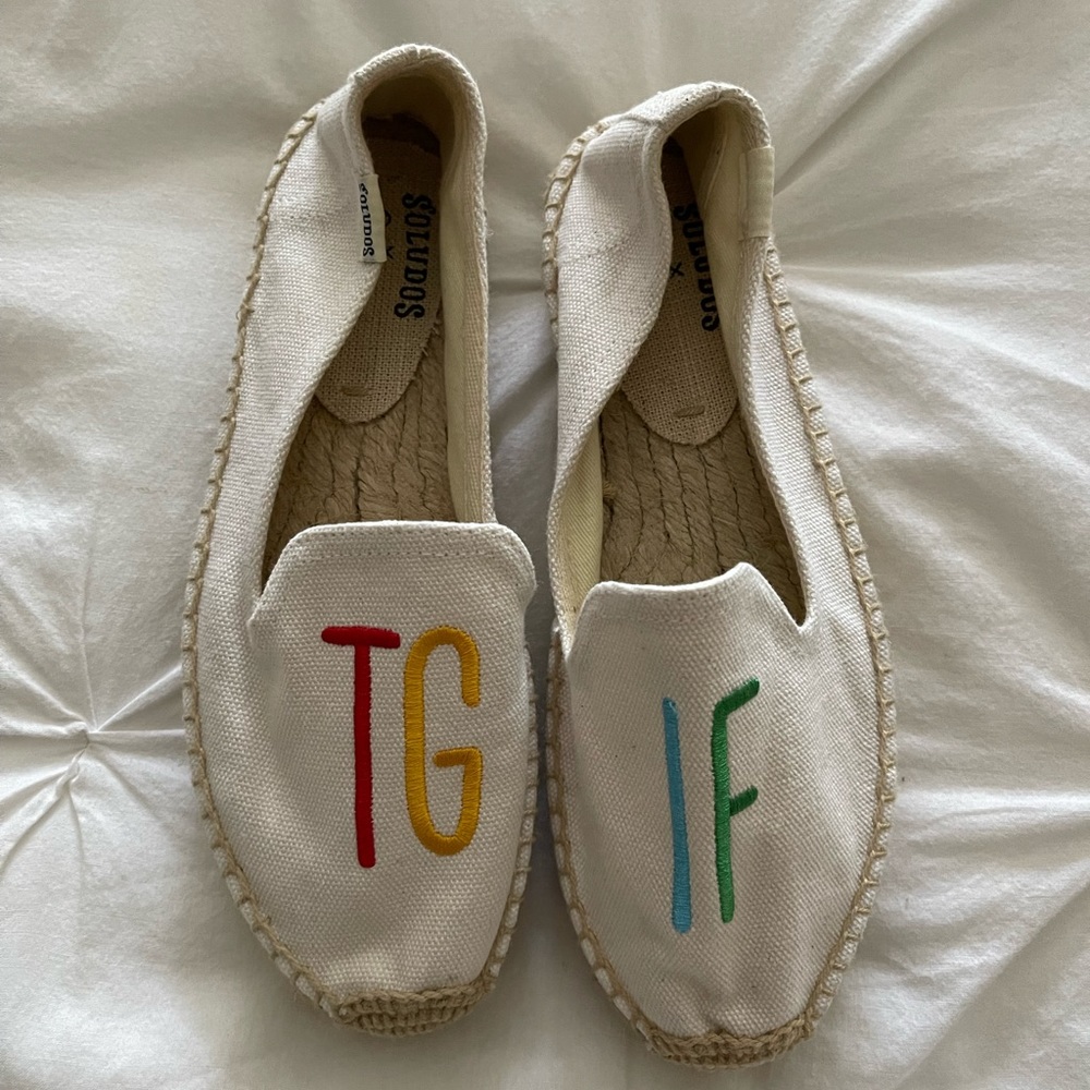 TGIF soludos slip on espadrilles - size 5.5